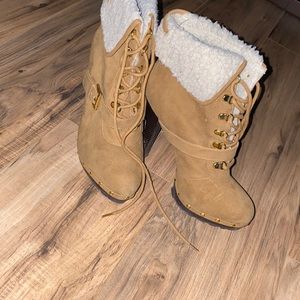 Tan boots